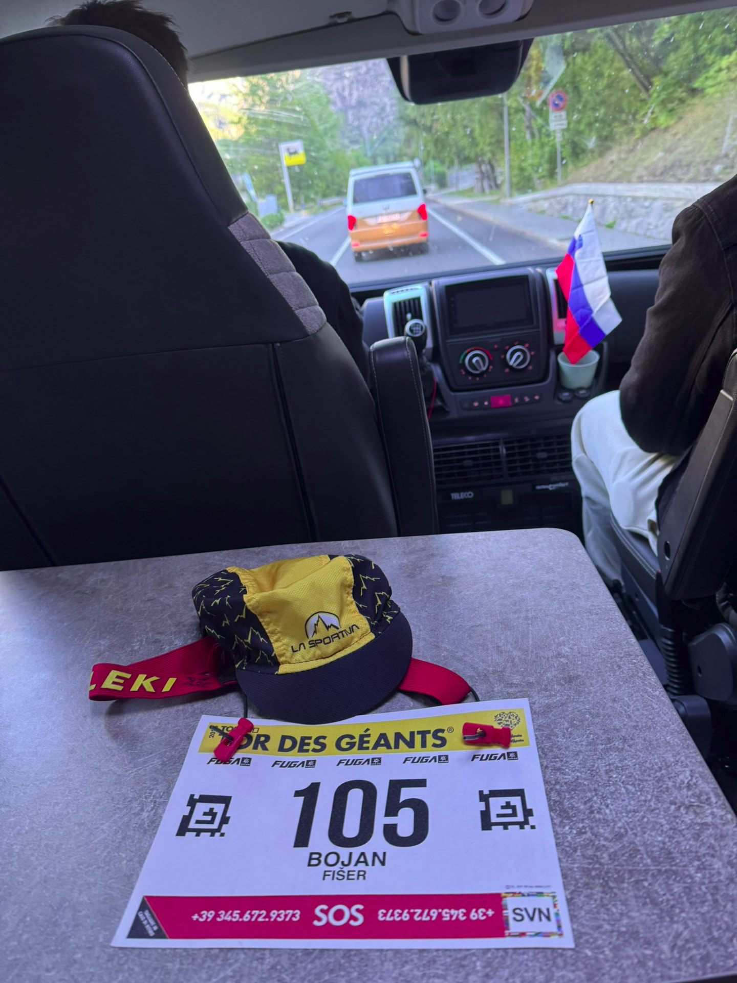 Startna številka 105 na poti v Courmayeur